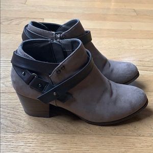 FERGIE Brown Suede Ankle Boots
